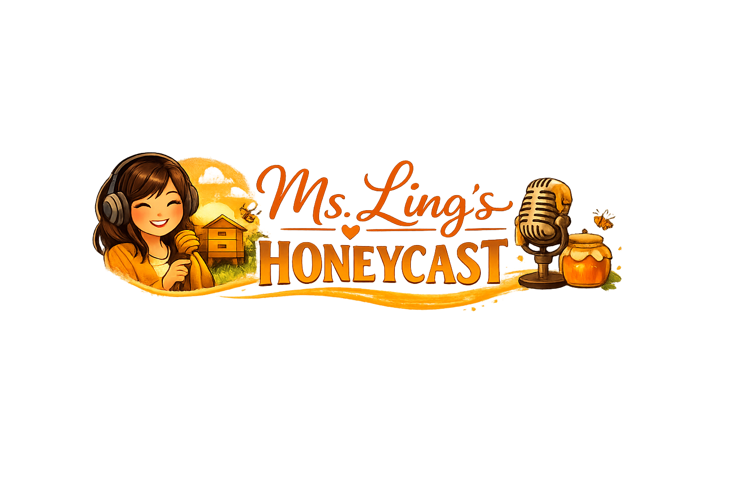 Ms. Ling's HoneyCast logo